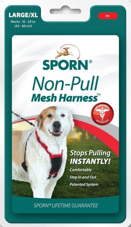 Sporn Non Pull Mesh Harness for Dogs - Black - Large/X-Large image 0