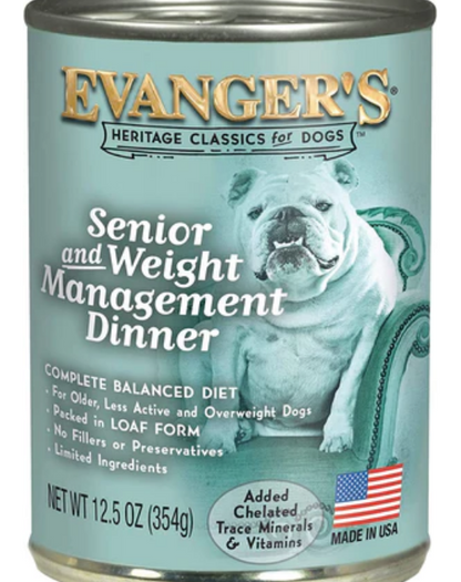 Evanger's Complete Classic Senior & Weight Management Dinner Canned Dog Food image 0