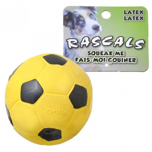 Rascals Latex Soccer Ball for Dogs - Yellow image 0