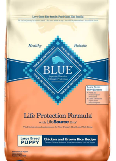 Blue Buffalo Life Protection Natural Chicken & Brown Rice Large Breed Puppy 30lb image 0