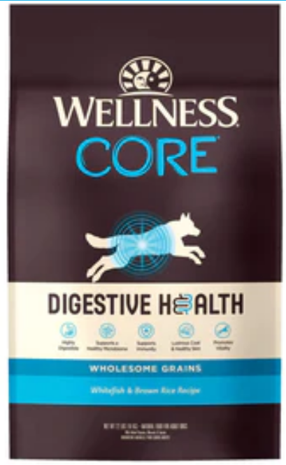 Wellness Core Digestive Health Whitefish Recipe Dry Dog Food image 0