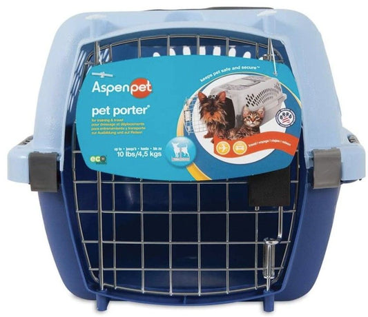 Aspen Pet Fashion Pet Porter Kennel Breeze Blue and Black image 0