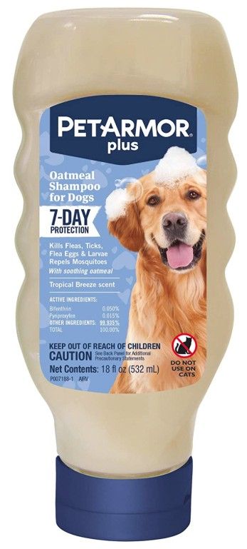 PetArmor Plus Oatmeal Shampoo for Dogs 7-Day Protection image 0