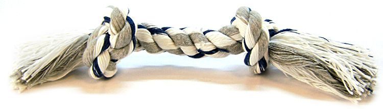 Flossy Chews Colored Rope Bone image 0