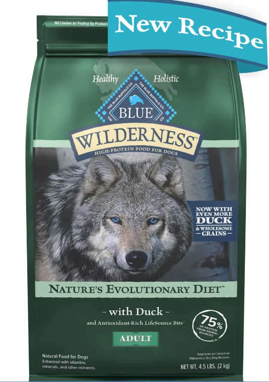 Blue Buffalo Wilderness Adult High-Protein Duck with Wholesome Grains image 0