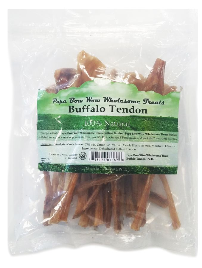 Papa Bow Wow Buffalo Tendon Dog Treats image 0