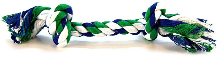 Flossy Chews Colored Rope Bone image 0