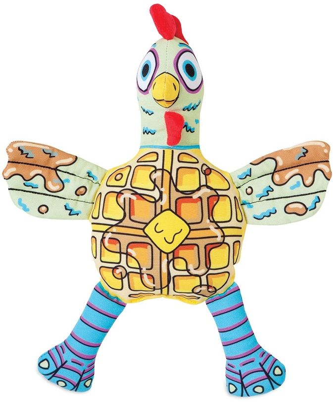 Fat Cat Foodies Chicken 'n Waffles Dog Toy image 0