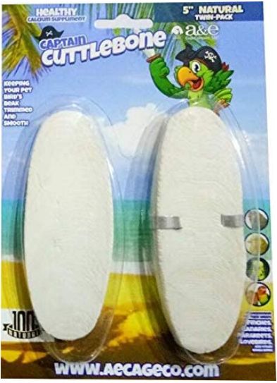 AE Cage Company Captain Cuttlebone Natural Flavored Cuttlebone 5 Inch Long image 0