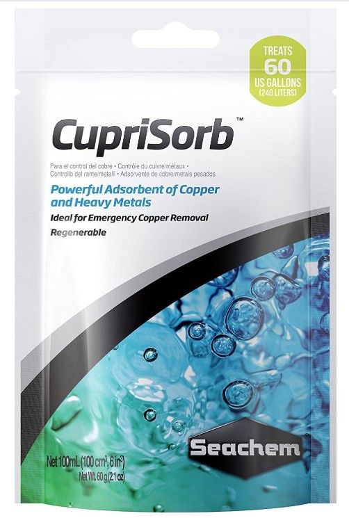 Seachem CupriSorb Powerful Adsorbent of Copper and Heavy Metals for Aquariums image 0