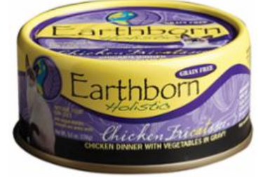 Earthborn Grain-Free Chicken FRICATSSEE Canned Cat Food - 5.5oz Can - Case of 24 image 0