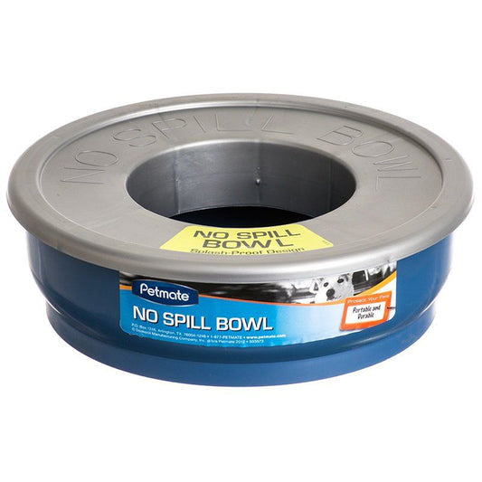 Petmate No-Spill Travel Bowl - Blue image 0