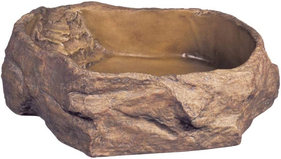 Exo-Terra Granite Rock Reptile Water Dish image 0