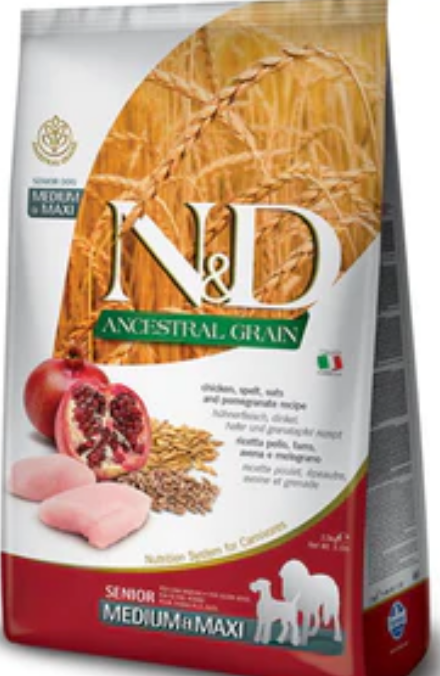 Farmina Ancestral Grain Chicken & Pomegranate Senior Dry Dog Food - 26.4 lb Bag image 0
