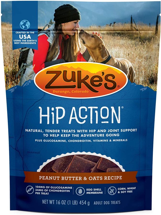 Zukes Hip Action Dog Treats - Peanut Butter & Oats Recipe image 0
