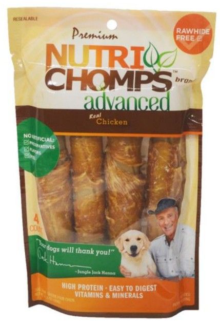 Nutri Chomps Advanced Twists Dog Treat Chicken Flavor image 0