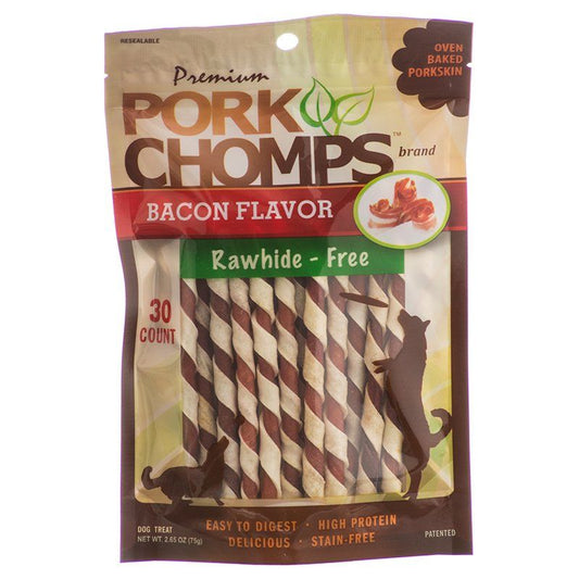 Pork Chomps Premium Pork Twistz - Bacon image 0