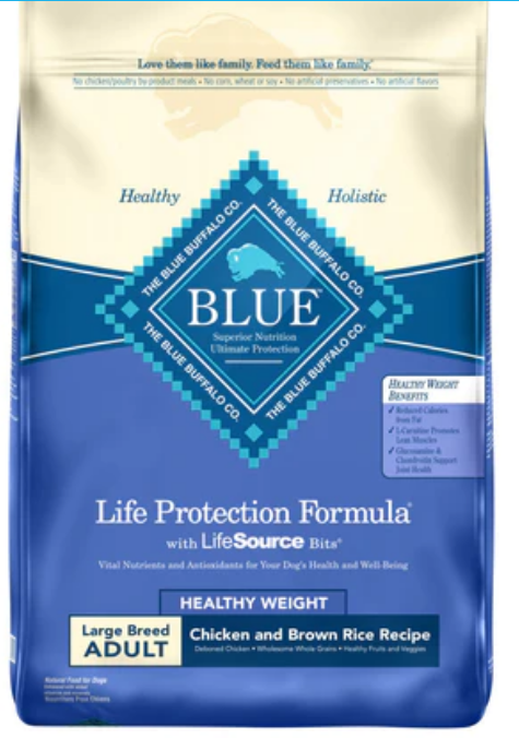 Blue Buffalo Life Protection Large Breed Healthy Weight Chicken&Brown Rice 30lbs image 0