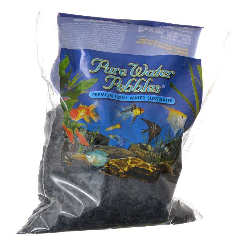 Pure Water Pebbles Aquarium Gravel - Jet Black image 0