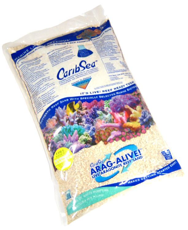 CaribSea Arag-Alive Live Aragonite Reef Sand - Special Grade Reef Sand image 0