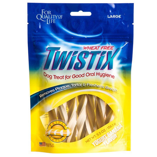 Twistix Wheat-Free Yogurt & Banana Dental Dog Treats image 0