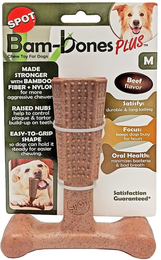 Spot Bambone Plus Beef Dog Chew Toy Medium image 0