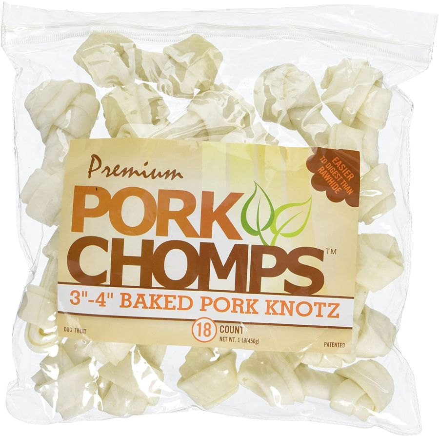 Pork Chomps Knotz Knotted Pork Chew - Baked image 0