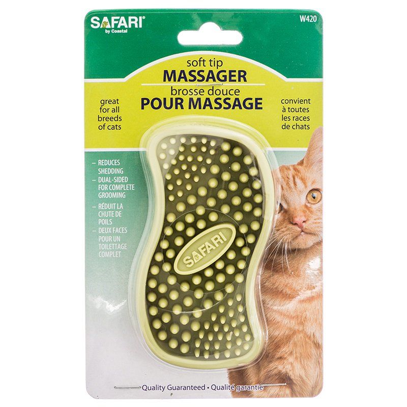 Safari Cat Rubber Curry Brush image 0
