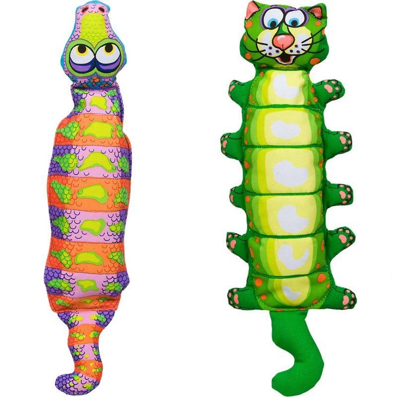 Fat Cat Water Bottle Crunchers Dog Toys - Assorted image 0