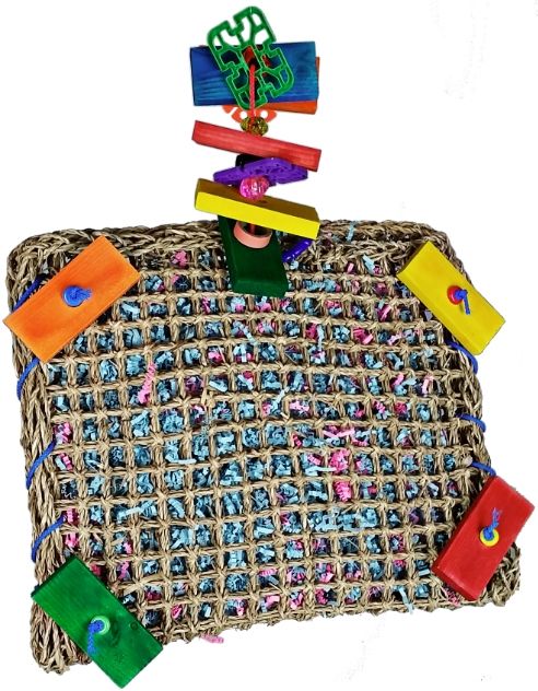 AE Cage Company Happy Beaks Vine Mat Forage Pouch for Birds image 0