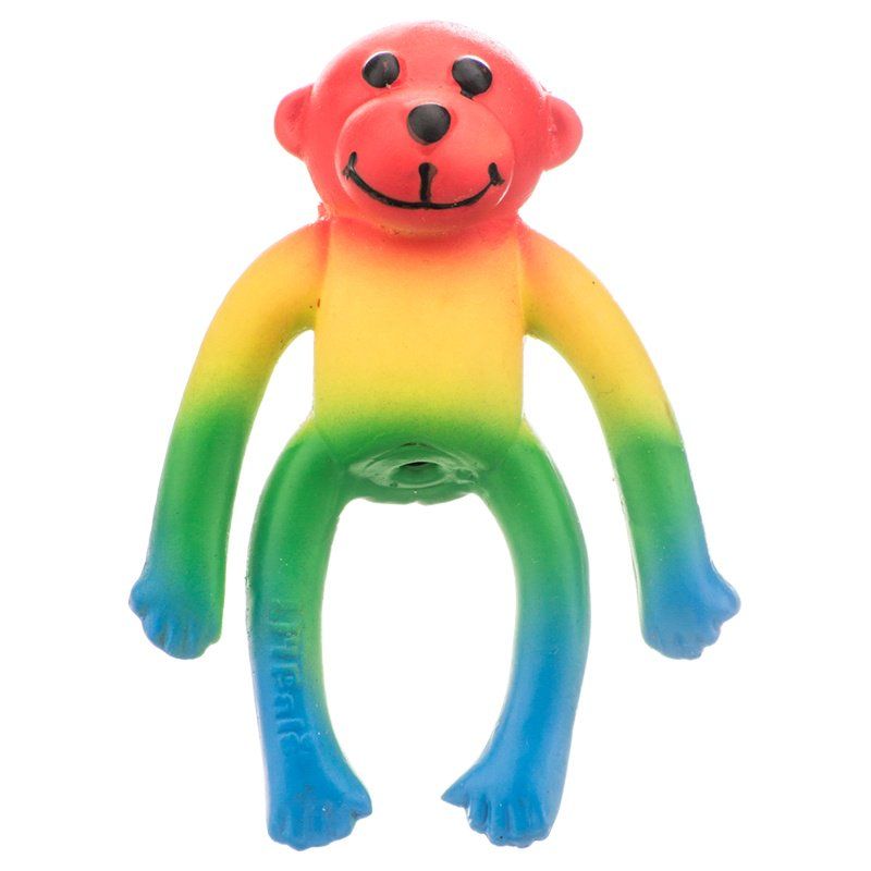 Lil Pals Latex Monkey Dog Toy - Assorted Colors image 0