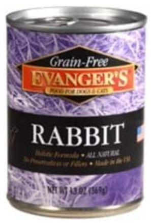 Evanger's Grain-Free Rabbit Canned Cat and Dog Food - 12.8 Oz - Case of 12 image 0