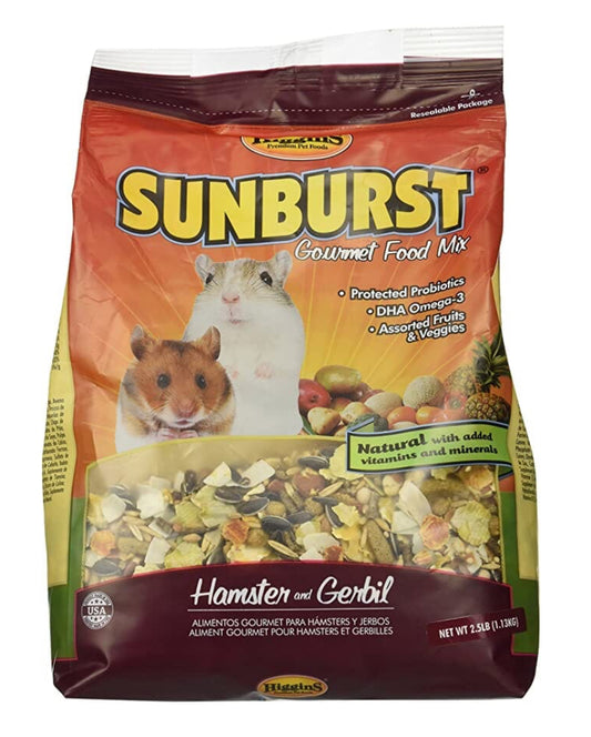 Higgins Sunburst Gourmet Diet Hamster and Gerbil Small Animal Food - 2.5 Lbs image 0
