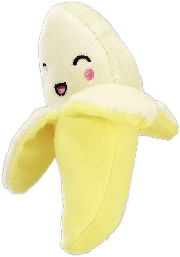Petsport Tiny Tots Foodies Banana Plush Dog Toy image 0
