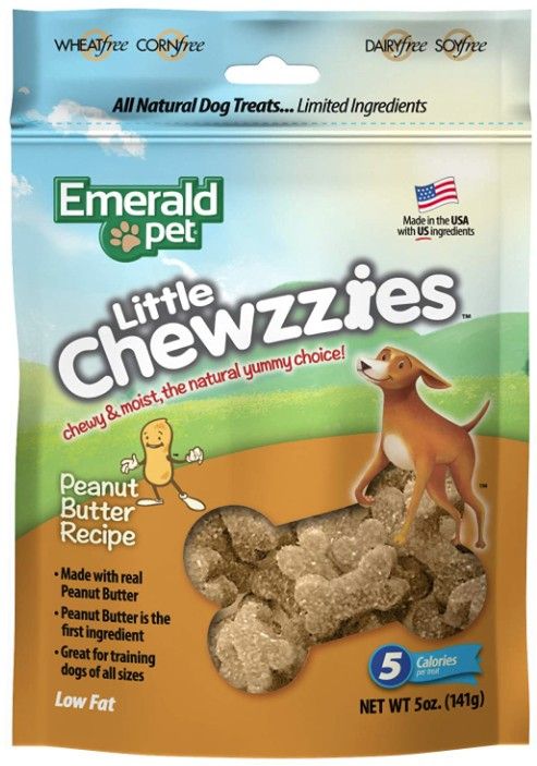 Emerald Pet Little Chewzzies Soft Training Treats Peanut Butter Recipe image 0
