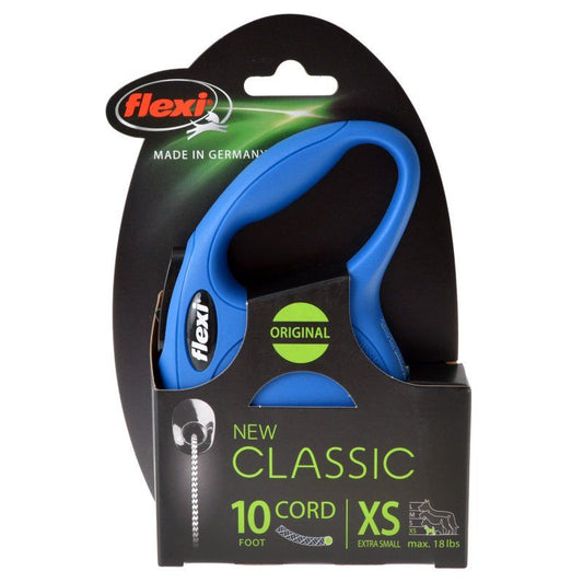 Flexi New Classic Retractable Cord Leash - Blue image 0