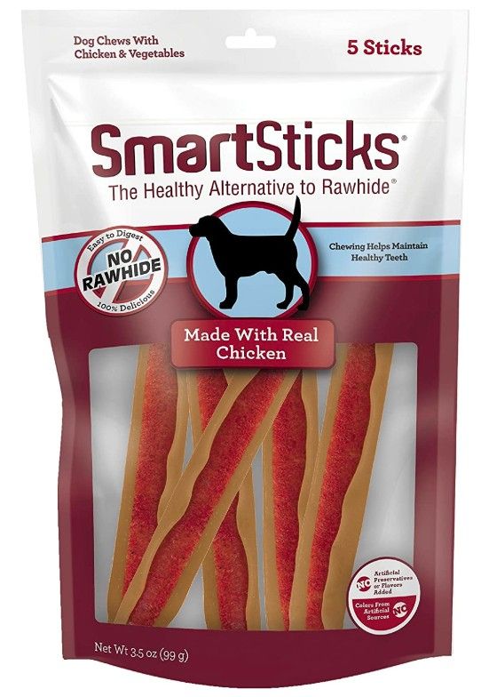 SmartBones SmartSticks Vegetable and Chicken Rawhide Free Dog Chew image 0