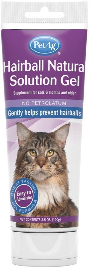 PetAg Hairball Natural Solution Gel for Cats image 0