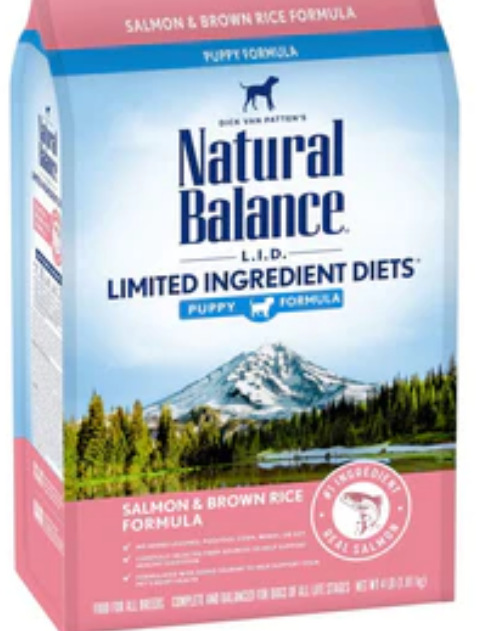 Natural Balance L.I.D. Limited Ingredient Diets Salmon & Brown Rice Puppy Food image 0