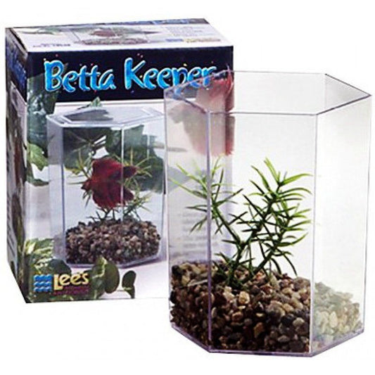 Lees Betta Keeper Hex Aquarium Kit image 0