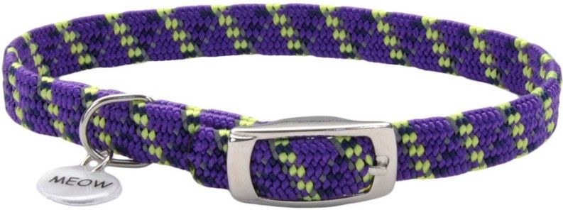 Coastal Pet Elastacat Reflective Safety Collar with Charm Purple image 0