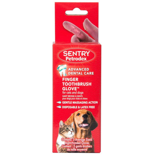 Sentry Petrodex Finger Toothbrush Glove for Cats & Dogs image 0