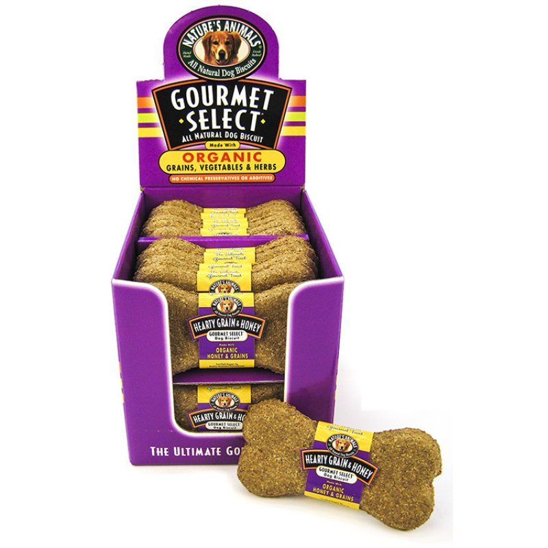 Natures Animals Gourmet Select Organic Dog Bone - Grain & Honey Flavor image 0