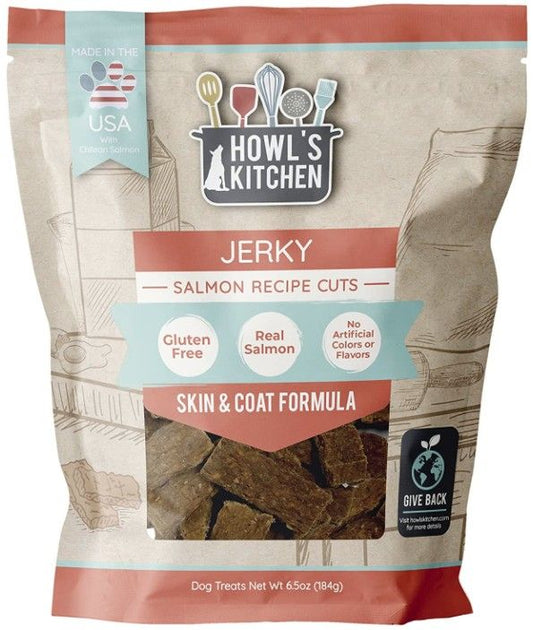 Howls Kitchen Salmon Jerky Cuts Skin and Coat Formula image 0