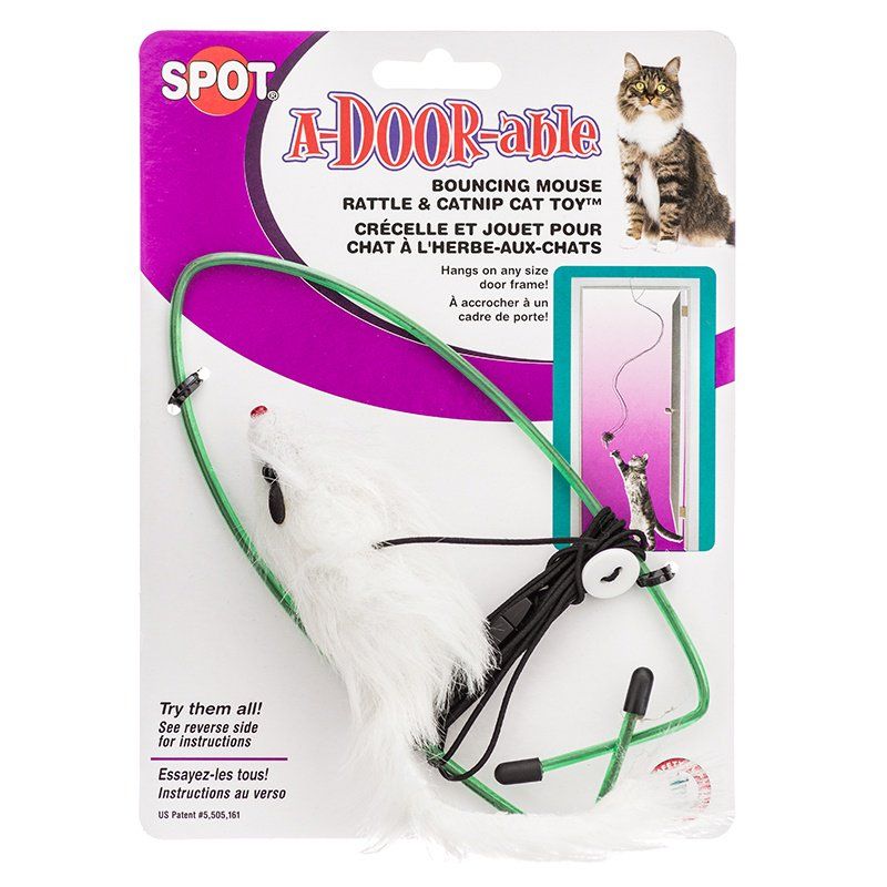 Spot Spotnips A-Door-able Fur Mouse Cat Toy image 0