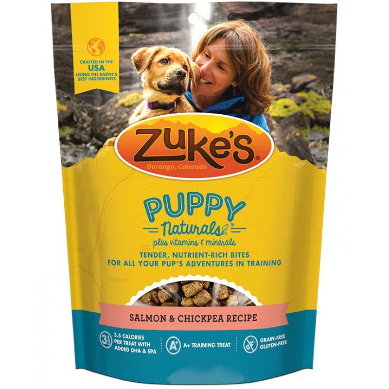 Zukes Puppy Naturals Dog Treats - Salmon & Chickpea Recipe image 0