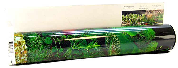 Blue Ribbon Freshwater Black & Tropical Double Sided Aquarium Background image 0