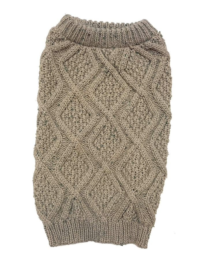 Outdoor Dog Fisherman Dog Sweater - Taupe image 0