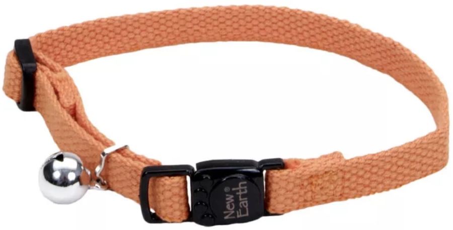 Coastal Pet New Earth Soy Breakaway Cat Collar Pumpkin Orange image 0