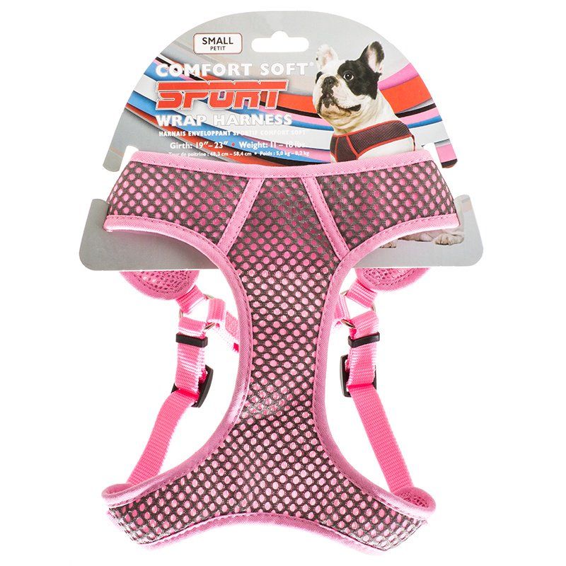 Coastal Pet Sport Wrap Adjustable Harness - Pink - Small (Girth Size 19"-23") image 0